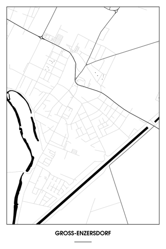Groß-Enzersdorf Light Poster - Minimal - Detailansicht