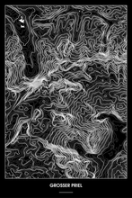 Lade das Bild in den Galerie-Viewer, Großer Priel Dark Poster - Minimal - Detailansicht
