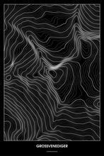 Lade das Bild in den Galerie-Viewer, Großvenediger Dark Poster - Minimal - Detailansicht

