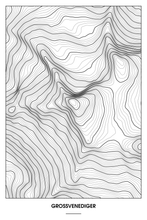 Lade das Bild in den Galerie-Viewer, Großvenediger Light Poster - Minimal - Detailansicht
