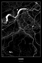 Lade das Bild in den Galerie-Viewer, Hagen Dark Poster - Minimal - Detailansicht
