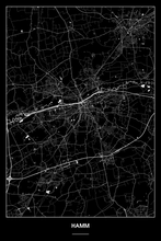 Lade das Bild in den Galerie-Viewer, Hamm Dark Poster - Minimal - Detailansicht

