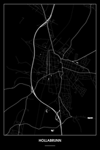 Lade das Bild in den Galerie-Viewer, Hollabrunn Dark Poster - Minimal - Detailansicht

