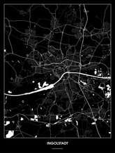 Lade das Bild in den Galerie-Viewer, Ingolstadt Poster - Minimal Design
