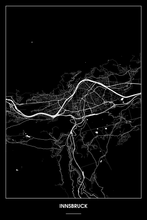 Lade das Bild in den Galerie-Viewer, Innsbruck Dark Poster - Minimal - Detailansicht
