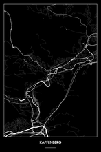 Lade das Bild in den Galerie-Viewer, Kapfenberg Dark Poster - Minimal - Detailansicht
