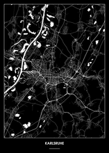 Lade das Bild in den Galerie-Viewer, Karlsruhe Poster - Minimal Design
