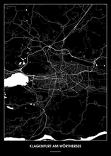Lade das Bild in den Galerie-Viewer, Klagenfurt am Wörthersee Poster - Minimal Design
