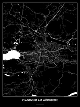 Lade das Bild in den Galerie-Viewer, Klagenfurt am Wörthersee Poster - Minimal Design
