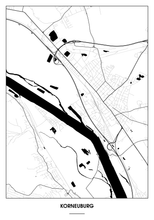 Lade das Bild in den Galerie-Viewer, Korneuburg Poster - Minimal Design
