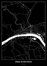 Lade das Bild in den Galerie-Viewer, Krems an der Donau Poster - Minimal Design

