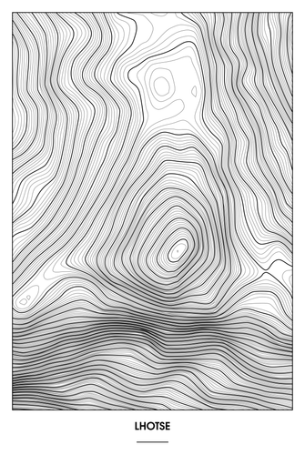 Lhotse Light Poster - Minimal - Detailansicht