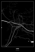 Lade das Bild in den Galerie-Viewer, Lienz Dark Poster - Minimal - Detailansicht

