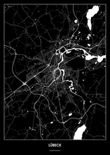 Lade das Bild in den Galerie-Viewer, Lübeck Poster - Minimal Design
