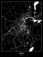 Lade das Bild in den Galerie-Viewer, Lübeck Poster - Minimal Design
