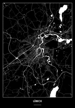 Lade das Bild in den Galerie-Viewer, Lübeck Poster - Minimal Design
