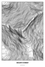Lade das Bild in den Galerie-Viewer, Mount Everest Light Poster - Minimal - Detailansicht
