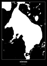 Lade das Bild in den Galerie-Viewer, Müritzsee Poster - Minimal Design
