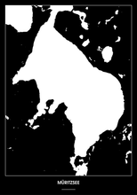Lade das Bild in den Galerie-Viewer, Müritzsee Poster - Minimal Design
