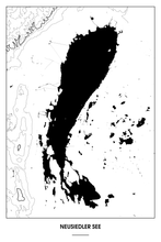 Lade das Bild in den Galerie-Viewer, Neusiedler See Light Poster - Minimal - Detailansicht
