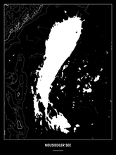 Lade das Bild in den Galerie-Viewer, Neusiedler See Poster - Minimal Design
