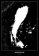 Lade das Bild in den Galerie-Viewer, Neusiedler See Poster - Minimal Design
