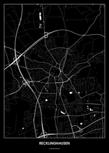 Lade das Bild in den Galerie-Viewer, Recklinghausen Poster - Minimal Design
