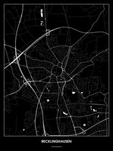 Lade das Bild in den Galerie-Viewer, Recklinghausen Poster - Minimal Design
