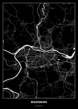 Lade das Bild in den Galerie-Viewer, Regensburg Poster - Minimal Design
