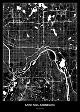 Lade das Bild in den Galerie-Viewer, Saint Paul, Minnesota Poster - Minimal Design

