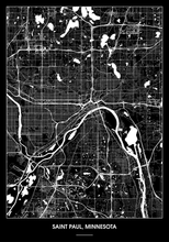 Lade das Bild in den Galerie-Viewer, Saint Paul, Minnesota Poster - Minimal Design
