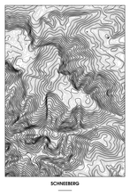Lade das Bild in den Galerie-Viewer, Schneeberg Light Poster - Minimal - Detailansicht
