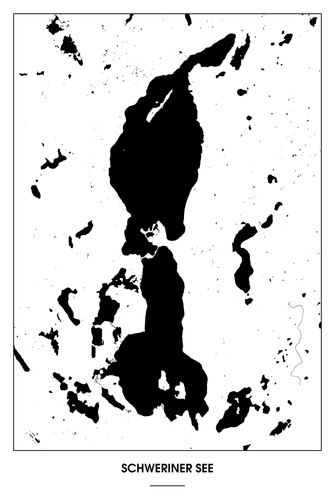 Schweriner See Light Poster - Minimal - Detailansicht