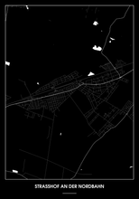 Lade das Bild in den Galerie-Viewer, Strasshof an der Nordbahn Poster - Minimal Design
