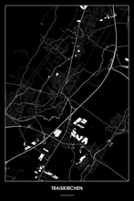 Lade das Bild in den Galerie-Viewer, Traiskirchen Dark Poster - Minimal - Detailansicht
