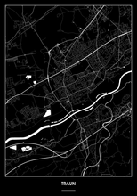 Lade das Bild in den Galerie-Viewer, Traun Poster - Minimal Design
