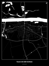 Lade das Bild in den Galerie-Viewer, Tulln an der Donau Poster - Minimal Design
