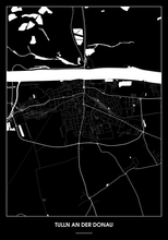 Lade das Bild in den Galerie-Viewer, Tulln an der Donau Poster - Minimal Design
