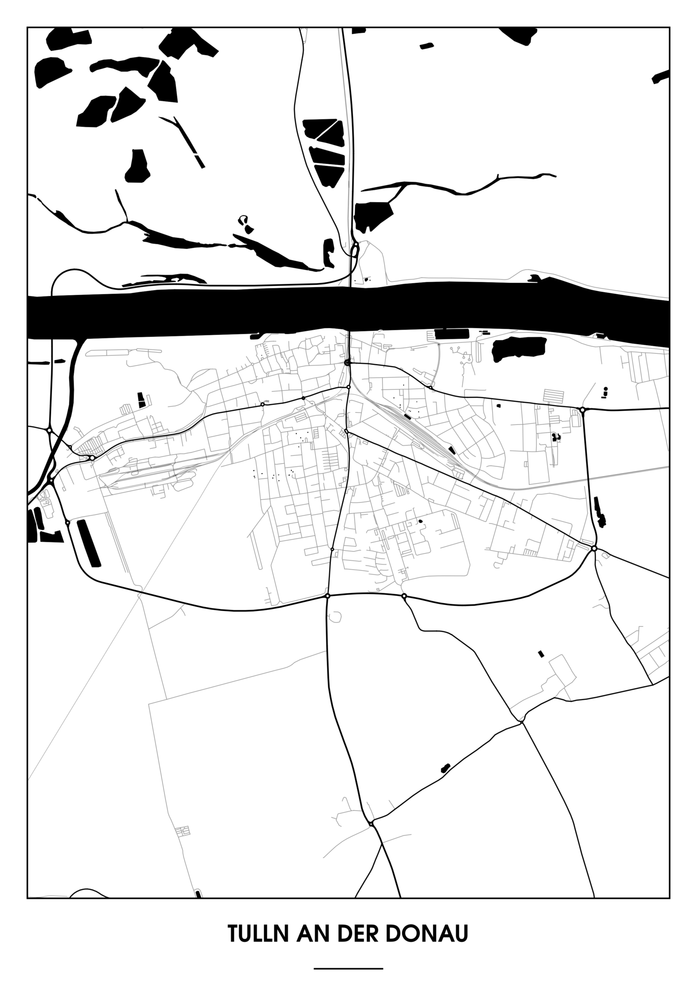 Tulln an der Donau Poster - Minimal Design