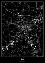 Lade das Bild in den Galerie-Viewer, Ulm Poster - Minimal Design
