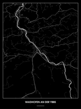 Lade das Bild in den Galerie-Viewer, Waidhofen an der Ybbs Poster - Minimal Design
