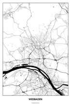 Lade das Bild in den Galerie-Viewer, Wiesbaden Light Poster - Minimal - Detailansicht
