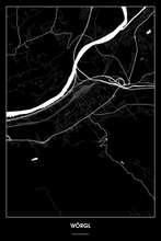 Lade das Bild in den Galerie-Viewer, Wörgl Dark Poster - Minimal - Detailansicht
