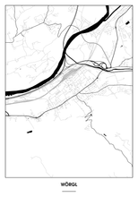 Lade das Bild in den Galerie-Viewer, Wörgl Poster - Minimal Design
