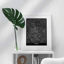 Lade das Bild in den Galerie-Viewer, Zirbitzkogel Dark Poster - Minimal - Vorschau in einem hellen Zimmer auf Möbel positioniert
